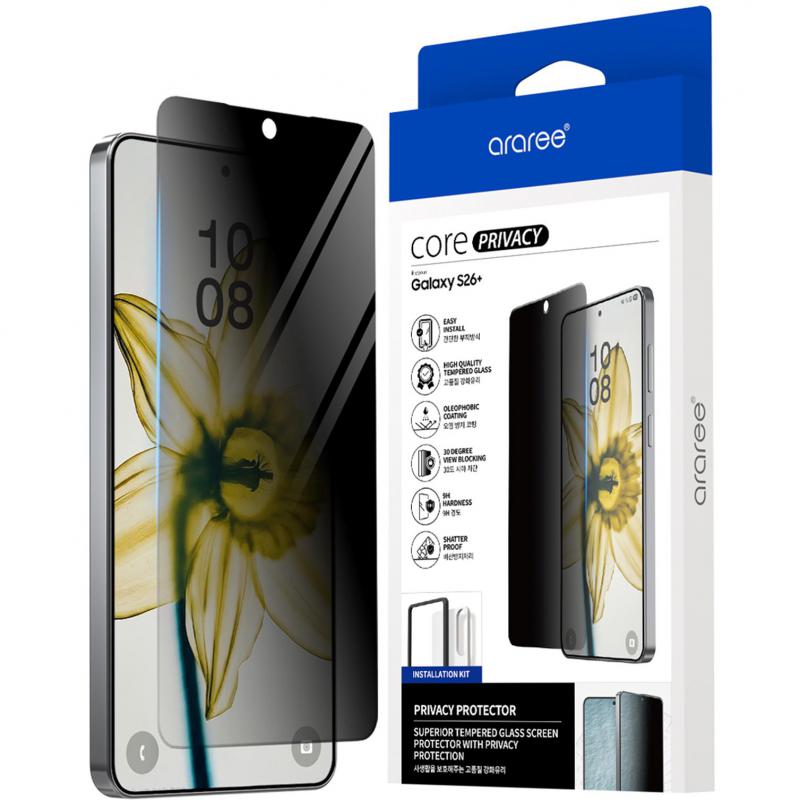 Araree Core Privacy Smartphone Screen Protector, for…