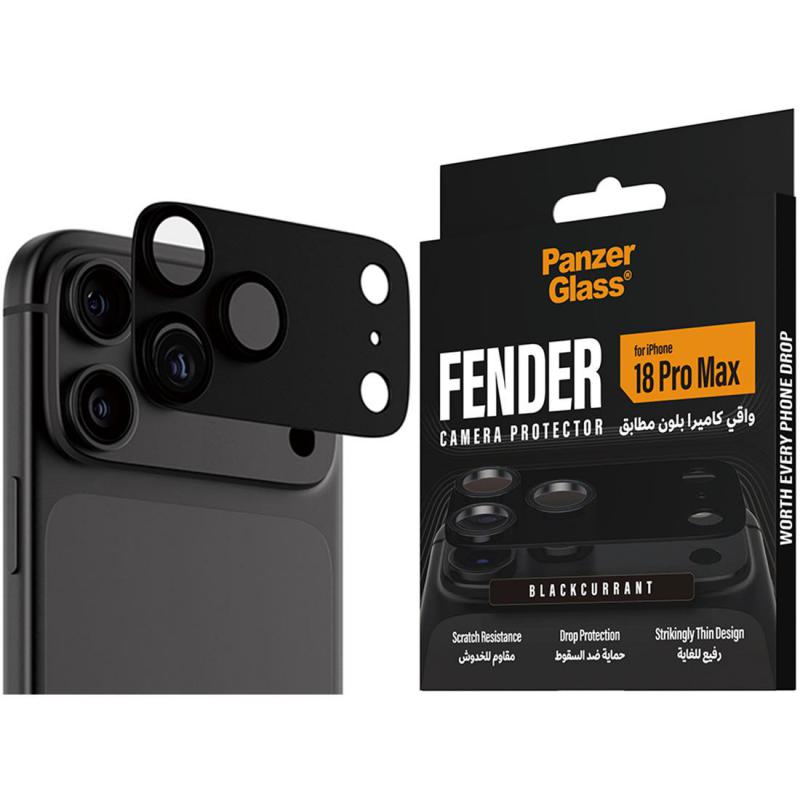 Compare PanzerGlass Fender ColorMatched Camera Protector Full Frame Smartphone Camera Accessory, for iPhone 18 Pro Max, Black Currant at KSA Price