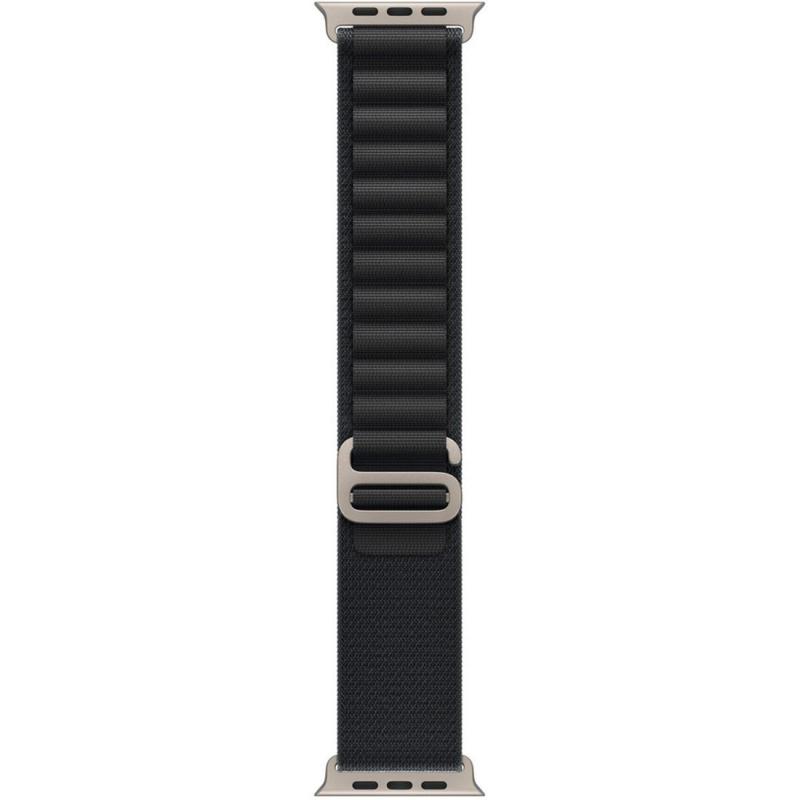 Compare Apple Alpine Loop Wrist Strap, for Watch Ultra 3Watch Ultra 2Watch Series 11 46Watch Series 10 46, Polyester, Large Band Size, Black at KSA Price