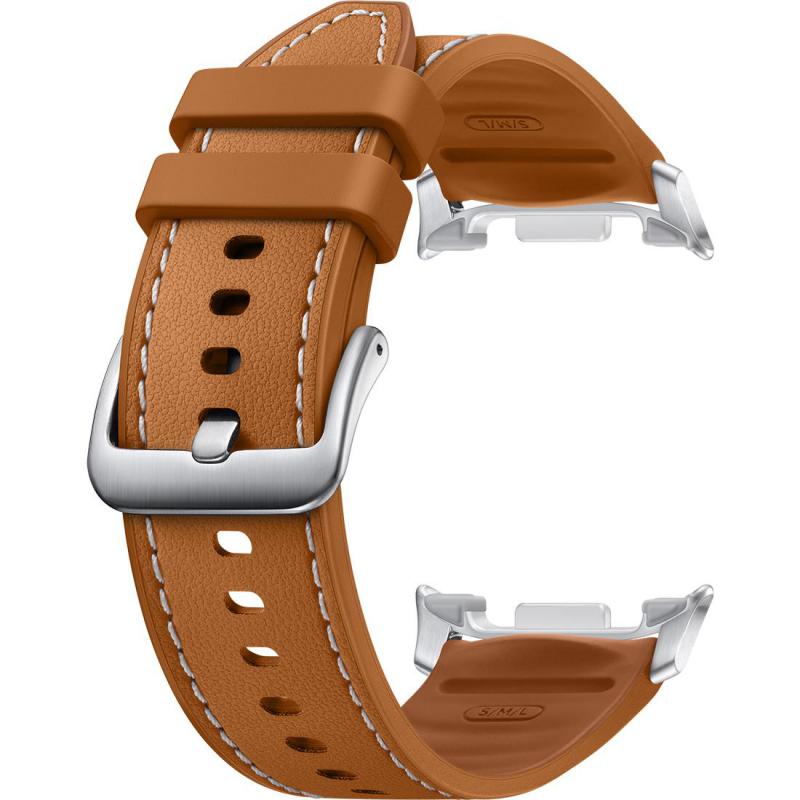 Compare Samsung Hybrid Band Wrist Strap, for Samsung Galaxy Watch8 Classic 46Galaxy Watch8 44Galaxy Watch8 40, Biobased ContentRubber, SmallMediumLarge Band Size, Camel at KSA Price
