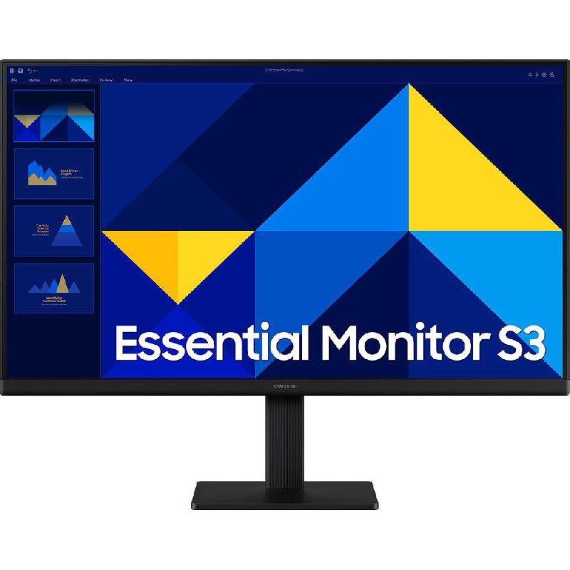 Compare Samsung Essential S3 27 Monitor, LED, FHD Full HD, 100 Hz, 5ms GtG, Black at KSA Price