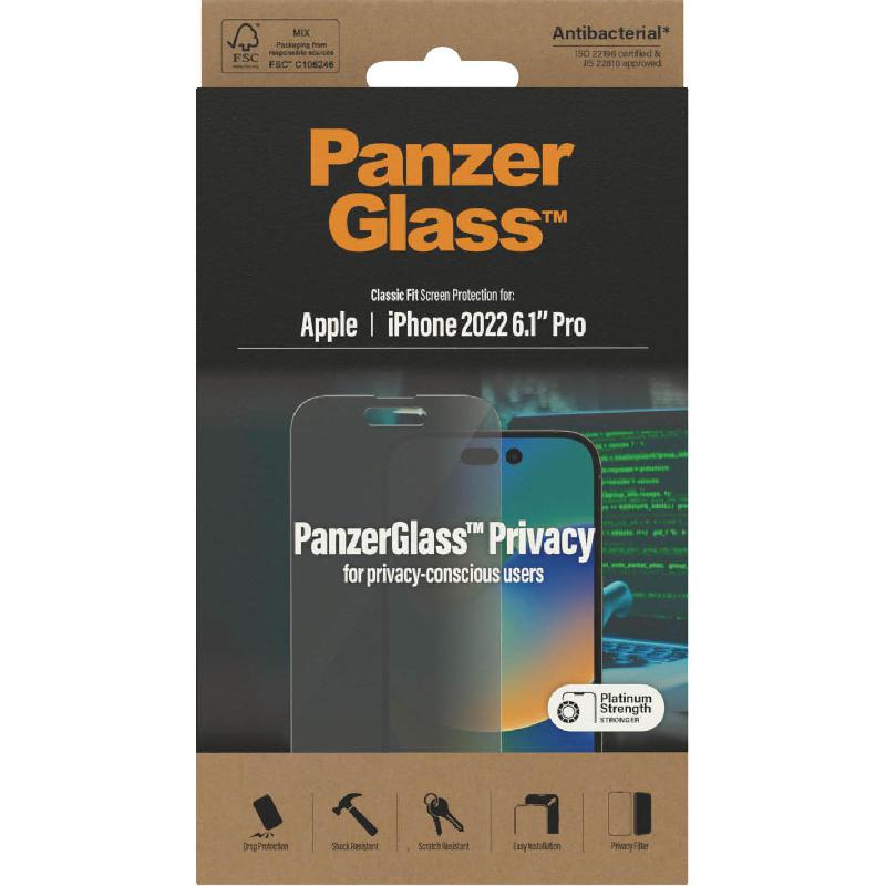 PanzerGlass Classic Fit Smartphone Screen Protector,…