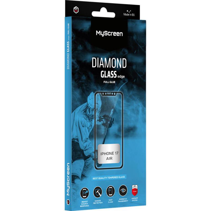 Compare MyScreenPROTECTOR DIAMOND GLASS edge Smartphone Screen Protector, for iPhone Air, Full Glue, Black at KSA Price