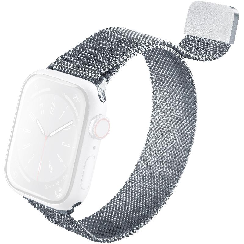 Compare Cellularline Steel Band Wrist Strap, for Watch Ultra 3Watch Ultra 2Watch Series 11 46Watch Series 10 46, Stainless Steel, Silver at KSA Price