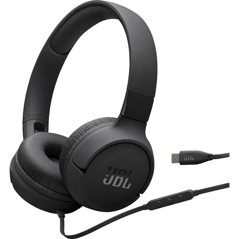 JBL Tune 520C On-Ear Headphones, Wired, Built-in…
