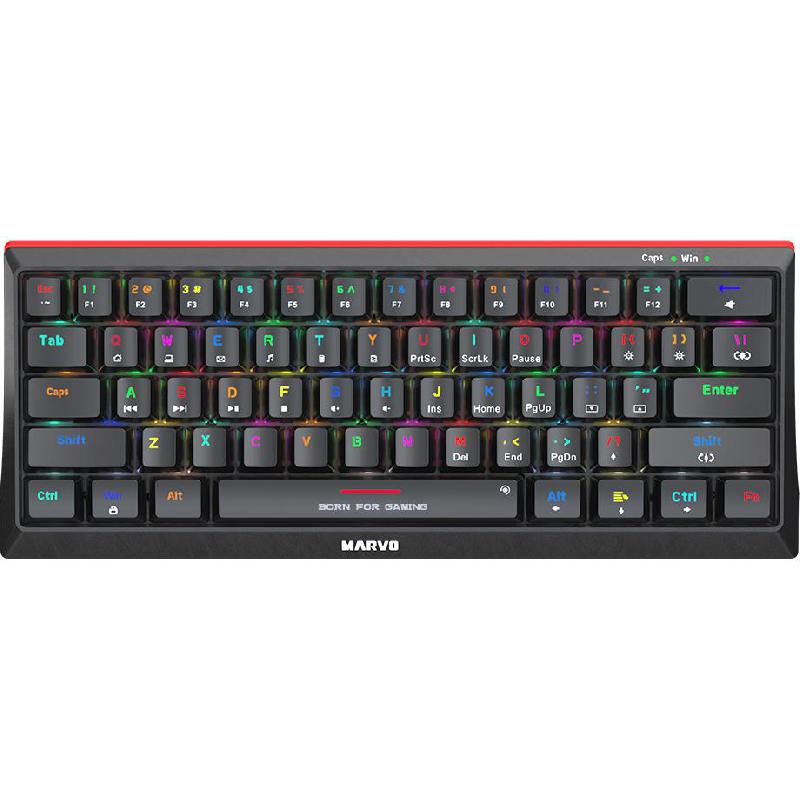 Compare MARVO KG962G 60% Mechanical Gaming Keyboard, Wired, for LaptopDesktop ComputerGaming Desktop ComputerCPU Windows OS, Black at KSA Price