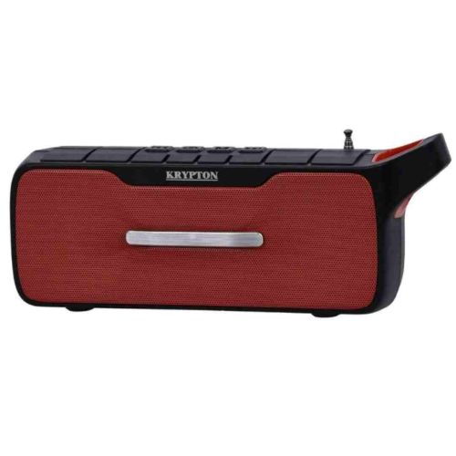 Krypton Rechargeable BT Speaker-(Black and Red)-(KNMS54...