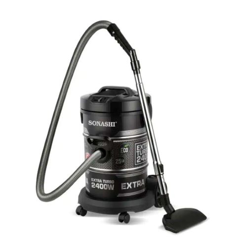 Sonashi 2400W 25L Drum Vacuum Cleaner Silver-Black…