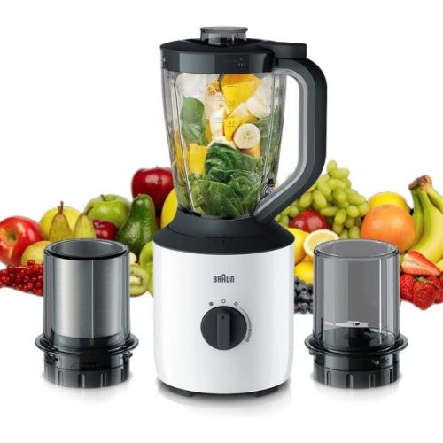 Compare Braun Powerblend Jug Blender JB 3123 800 W, Plastic, 1.... at KSA Price