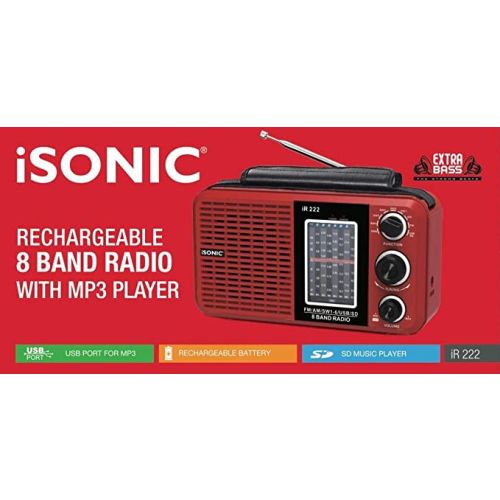 Compare iSonic AC DC 8 Band Radio MP3  IR 222 at KSA Price
