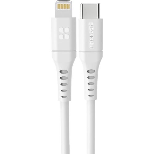 Promate USB-C to Lightning Cable, POWERLINK-300.WHITE