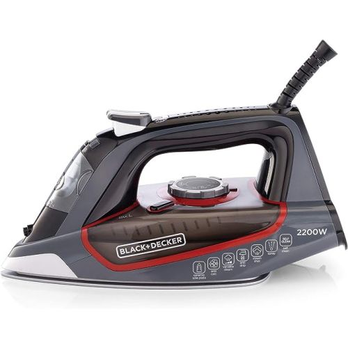 Compare Black & Decker Steam Iron With Ceramic Soleplate , Grey... at KSA Price