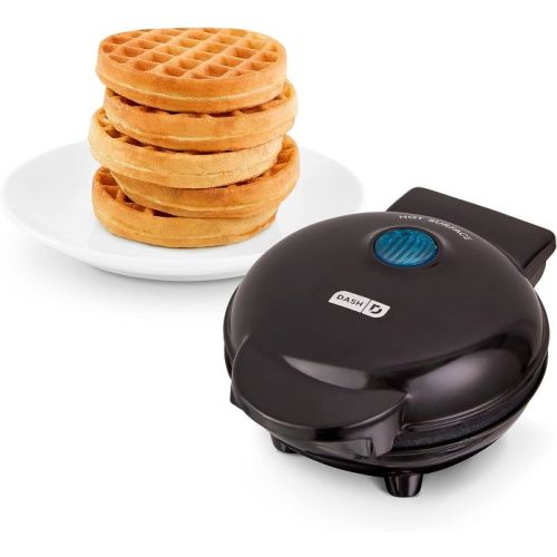 Compare Dash Mini Waffle Maker, Black  DMW001BK at KSA Price