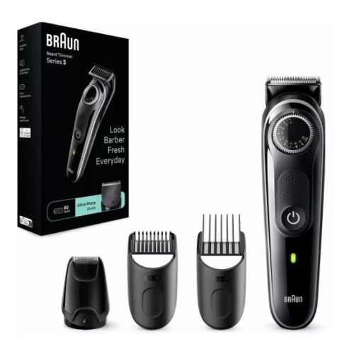 Braun Beard Trimmer Series 3 With Precision Wheel,…