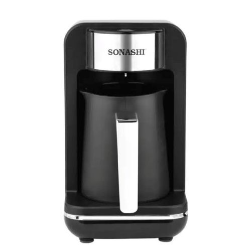 Sonashi Turkish Coffee Machine Black-Silver -500W