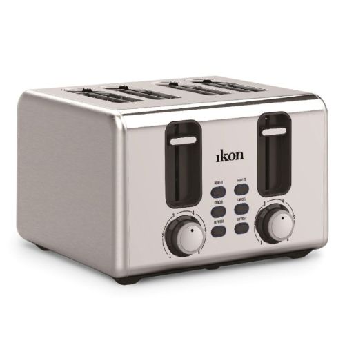 Compare Ikon 4 Slice Bread Toaster, 13501600 W, Stainless Stee... at KSA Price