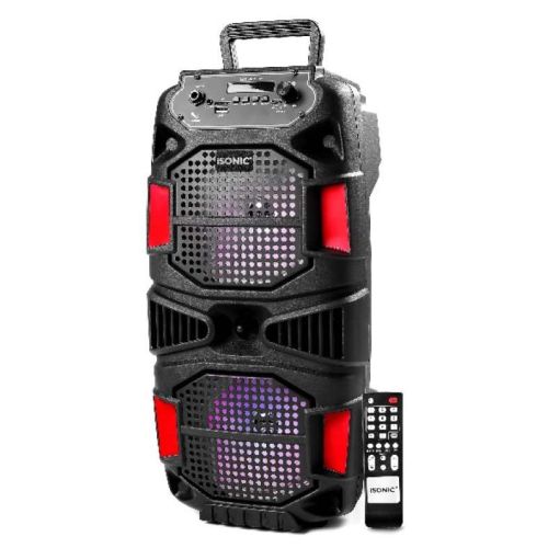 iSonic 6.5 inch Double Rechargeable Speaker, Black…