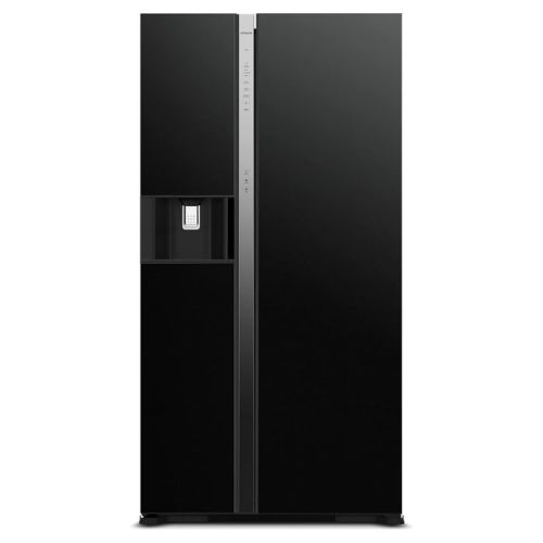 Compare Hitachi Side By Side Refrigerator 573L Glass Black – ... at KSA Price