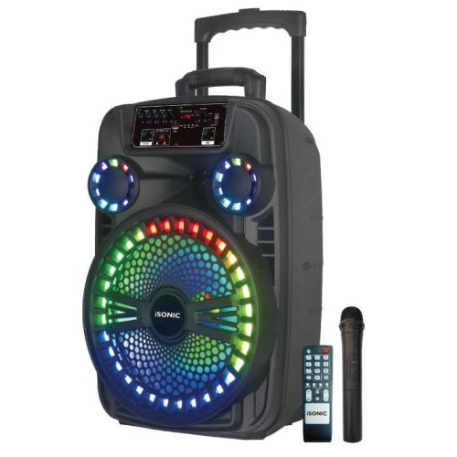 iSonic Rechargeable Trolley Dom Speaker, Black-…