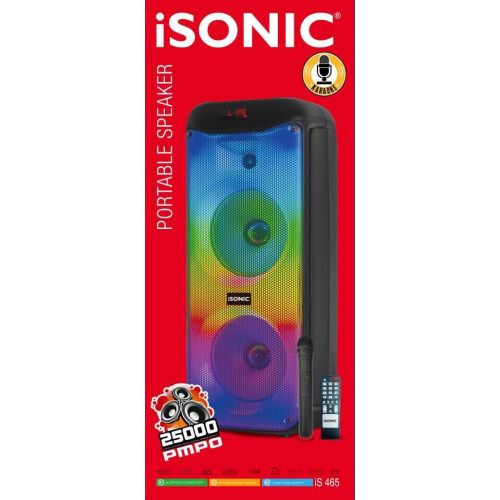iSonic Rechargeable Trolly Dom Speaker-(Black)-(iS…