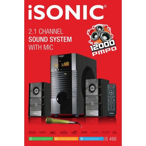 Compare iSonic 2.1 Channel Sound System With MicBlackiS 46... at KSA Price