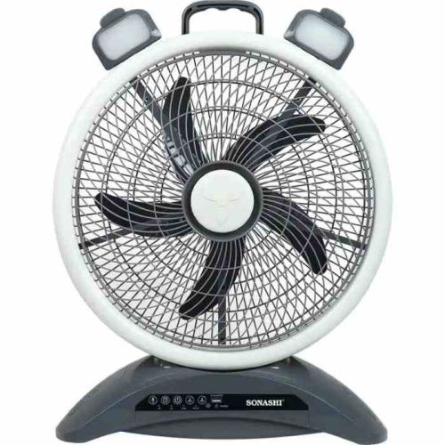 Compare Sonashi 14inch Rechargeable Fan GrayWhite at KSA Price