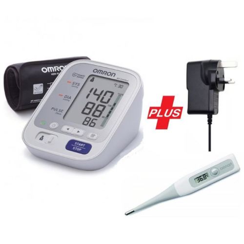Compare Omron Blood Pressure Monitor M3 + Omron Thermometer + A... at KSA Price