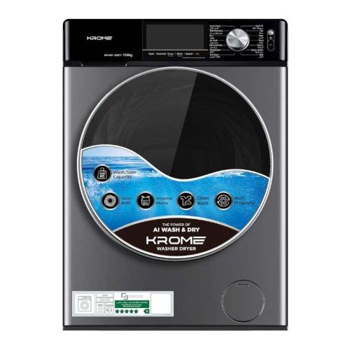 Krome Front Loading Washer Dryer Machine, 12 Kg…