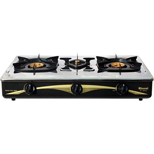 Compare Rinnai 3 Burner Gas Stove?Silver & BlackRI603E at KSA Price