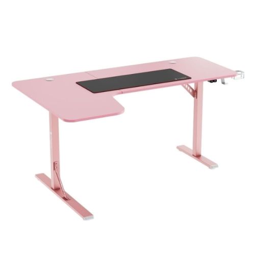 Compare WJ Coolman L Shaped Gaming Desk 903 RGB Pink at KSA Price