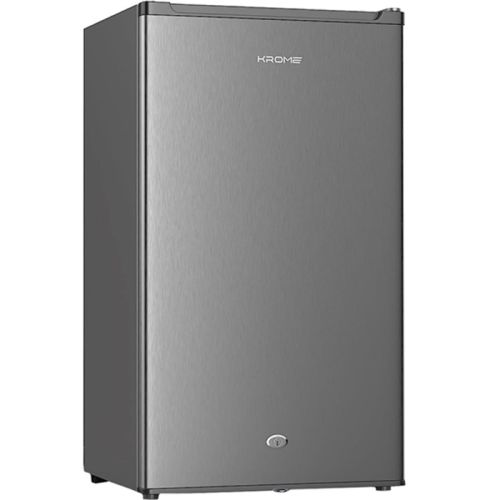Compare KROME 120L Single Door Refrigerator Inox Silver – KR... at KSA Price