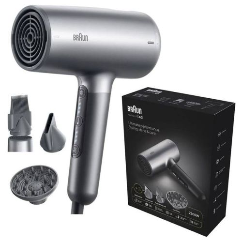 Braun Hairdryer HD4.3, Hair Dryer, HTDC Motor, 2200…