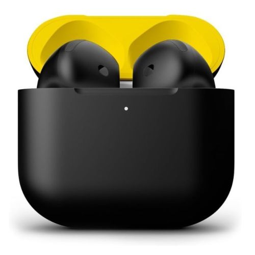 Compare Merlin Craft Customized Apple AirPods 5 YellowBlack Da... at KSA Price