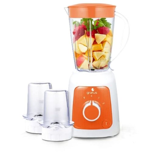 Compare Gratus 350 Watts Blender, Big 1650Ml Jar + 2 Grinder Ja... at KSA Price