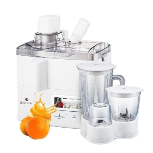 Gratus 400 Watts Food Processor Blender & Juicer,…