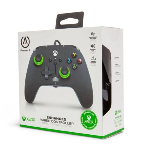 Power A Enhanced Wired Controller For Xbox – Green…