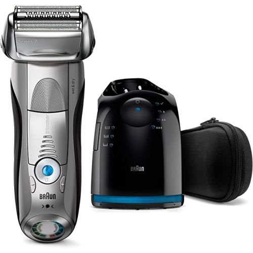 Compare Braun Series 7 Electric Wet & Dry Foil Shaver with Clea... at KSA Price