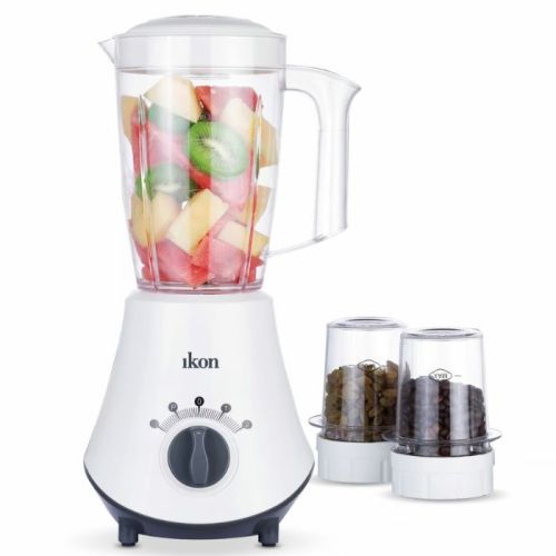 Compare Ikon Stainless Steel Blade Blender IKC672B 450W, White at KSA Price
