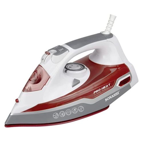 Sonashi Steam Iron With Ceramic Soleplate , Red…