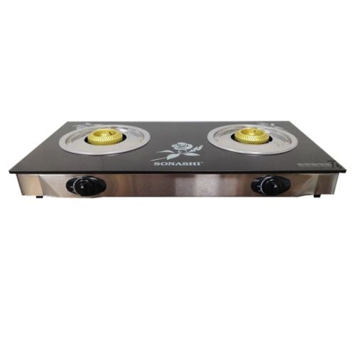 Sonashi Two Gas Burner Full Safety Glass -…
