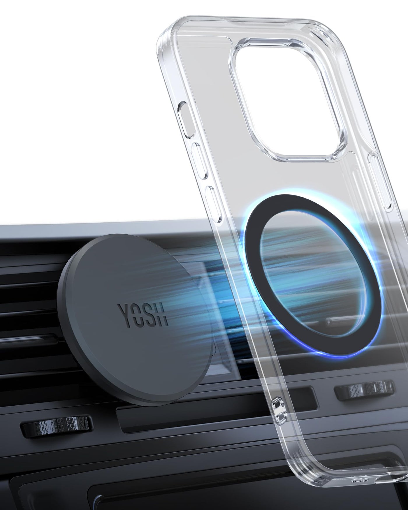 YOSH Magnetic Phone Holder Air Vent with Metal…