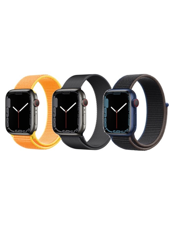 Compare 3pcs Apple Watch Strap 42414038mm Replacement for Apple Watch Series 10987654SE at KSA Price