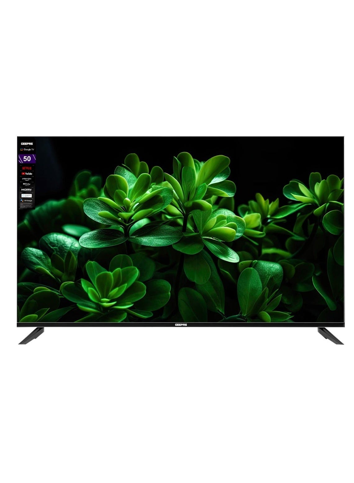 Compare 50 Google TV GLED5006SGXHD | Dolby Audio, Ultra HD LED TV, Built In Chromecast | With Remote Control, HDMI and USB Ports| Licensed Contents and Pre Installed Apps, Wi Fi and Screen Sharing at KSA Price
