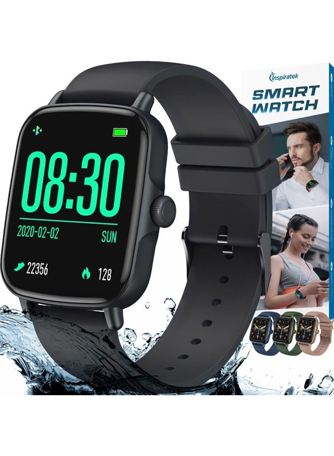 Compare Smartwatch for Men & Women  MultiFunction Health Fitness Watch wAccurate All Day Sleep, Step & Heart Rate Monitoring  Waterproof iOS and Android Smart Watch for Women & Men Black at KSA Price