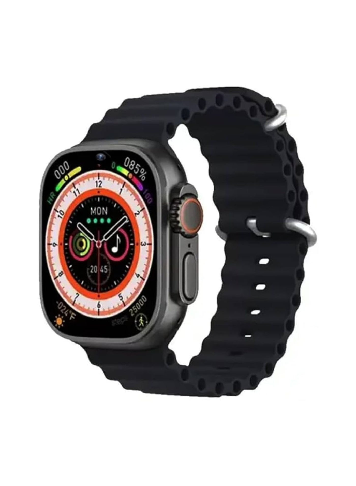 Compare TC4G Smart Watch with 2.2 Inch Full Touch HD Display, Bluetooth Calling, Health Monitoring, Activity Tracker, Multiple Watch Faces, Notifications, Weather Updates, Long Battery Life, Stylish Metal BodyBlack at KSA Price