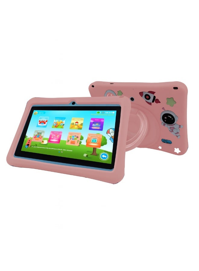 Compare K3 Kids Tablet 7Inch HD Display | 4GB RAM + 128GB ROM | Android 13 | Dual Camera 2MP + 5MP | 5G WiFi | EVA Protective Case with Free Lanyard, Bracelet And Stickers  Pink at KSA Price