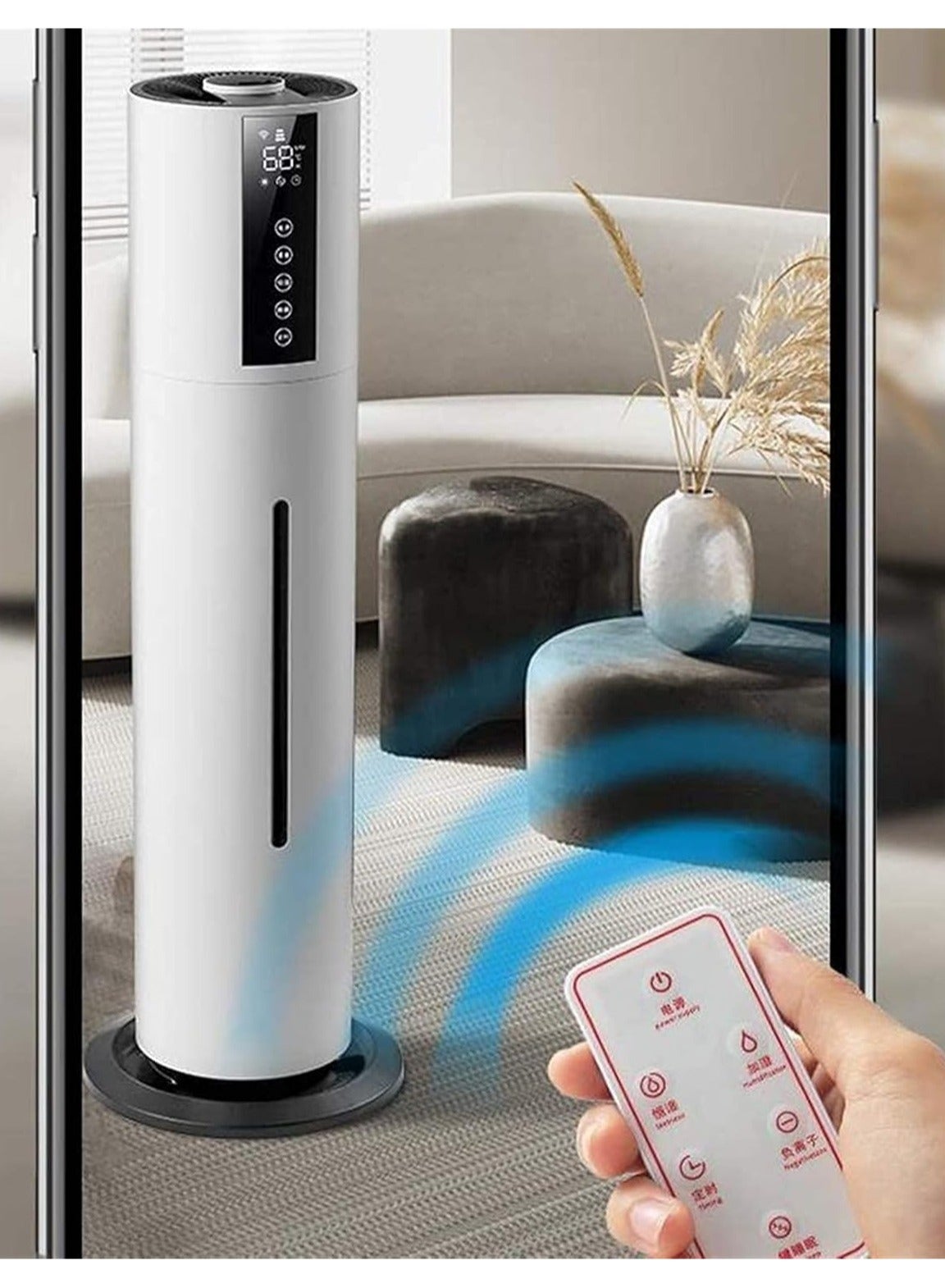 Compare Large Humidifiers for Bedroom 7.5L Ultrasonic Cool Mist Top Fill Humidifier with 3 Mist Speed and Remote Control Air Humidifier for Large Room D at KSA Price