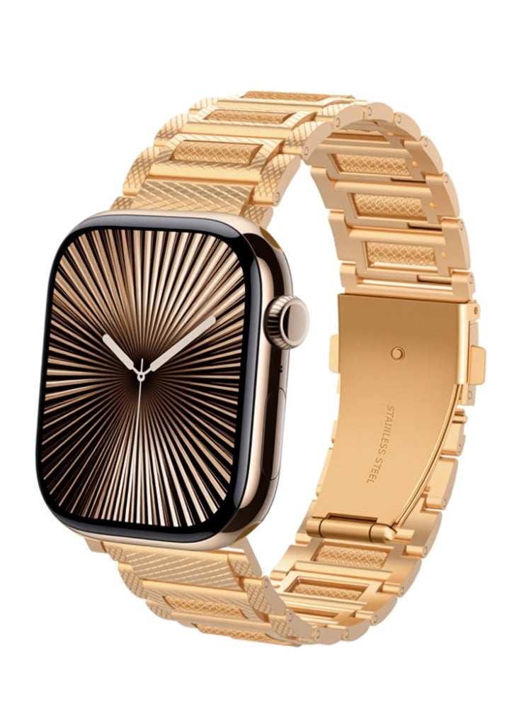 Compare 1PCS Stainless Steel Rose Gold Apple Ball Strap for iwatch Series Ultra SE 8 7 6 5 4 3 2 1 Compatible 4244454649mm at KSA Price