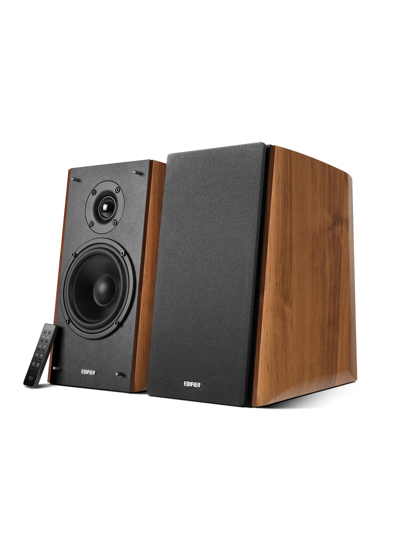Compare Edifier R2000DB  2.0 Bookshelf Speakers,Remote,BT,OPT,2XRCA,L Out,Warm Oak at KSA Price