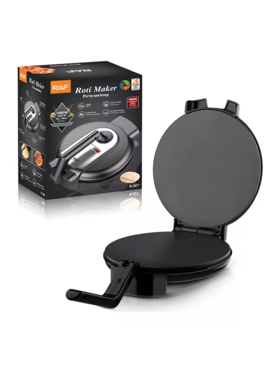 RAF Electric Roti Maker Machine R.567 1400 Watt…